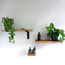 Regalbrett Eiche Massivholz Holzplatte Wandregal Büro Aufbewahrung nach Maß