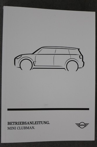 Mini clubman betriebsanleitung - mini,