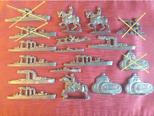 Blei zinn figuren - blei/zinn, weltkrieg