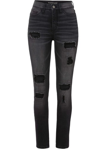 Trendy skinny jeans mit hohem - skinny-jeans,
