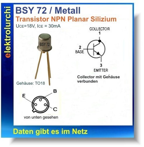 Bsy72 npn hf - 2x,
