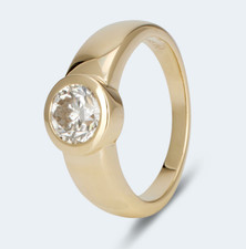 Harry Ivens IV Ring Gelbgold 585 mit einem champagner Brillant ca. 1,50 ct.