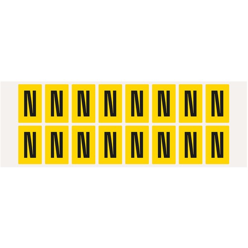 Aufkleber buchstabe - buchstabe, n