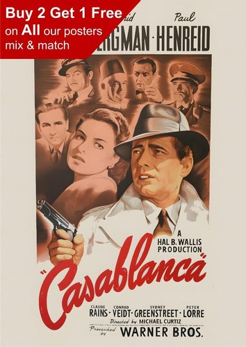 Casablanca 1942 filmplakat - casablanca, a5