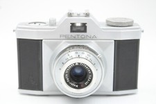 Alte Pentona Priomat DDR Analog Kamera Fotoapparat silber / schwarz Vintage