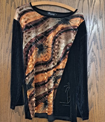 Damen pulli schwarz mit - pulli, gr.xl