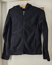 Cecilia Classics Fleecejacke schwarz mit Kapuze S 36 38