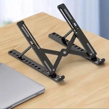 Laptop Ständer Faltbar Notebook Tablet Halter 10 Winkel höhenverstellbar schwarz