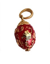 Anhänger Ei Stil Faberge Rot