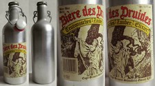 Alte Alu Bierflasche - Engel Brauerei Schwäbisch  Biere des Druides Druiden Bier