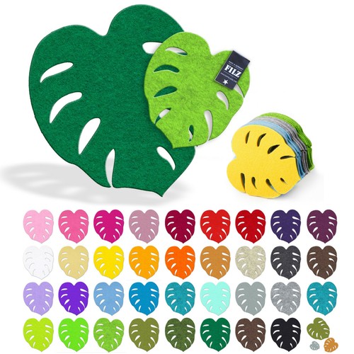 Monstera palmblatt blatt filz - monstera,