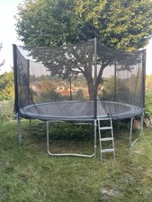 Garten Trampolin Komplettset +Sicherheitsnetz Leiter Regenschutz mehrere Auswahl