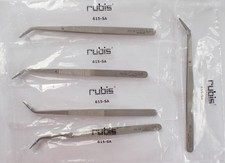 5 Schweizer Universal Präzisions-Pinzetten  / Rubis 615-SA / Uhrmacherwerkzeug