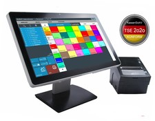 18,1" HANDEL Kasse Schnellgastronomie, Kiosk: Terminal, Bondrucker, TSE-Konform