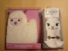 Kuschel Set Lama  weiß Socken