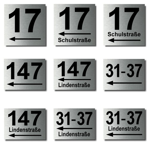 Hausnummer hausnummern mit - hausnummer,