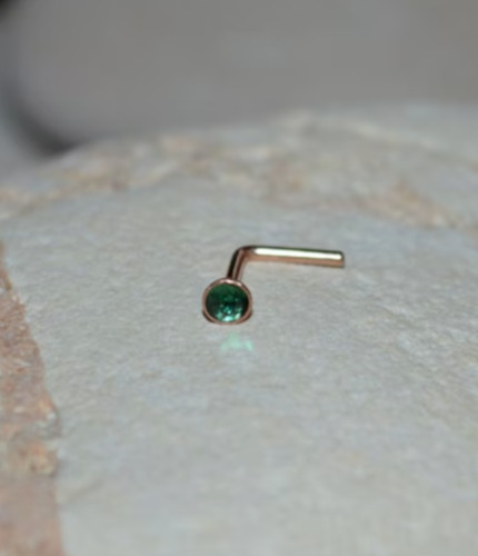 14k gold blende set nase - 14k,