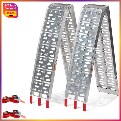 Faltbare aluminium rampe 680 - aluminium,