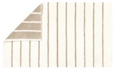 Badematte Badteppich Cawö Home Balance Streifen 1008 33 natur Baumwolle