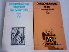 2 TB Meckel, Christoph: Licht Erzählung,  Nachricht für Baratynski