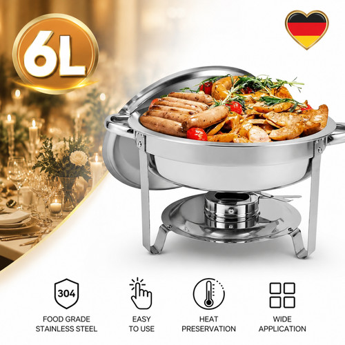 Edelstahl chafing dish rund - chafing,