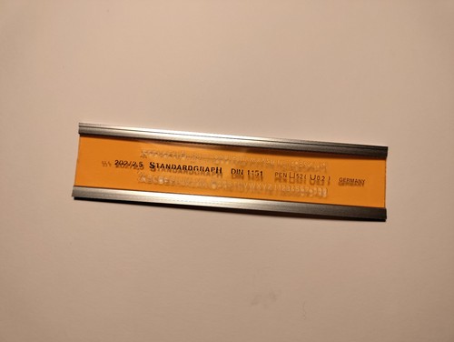 Schriftschablone für