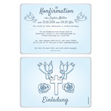 Konfirmation einladungskarten - konfirmation,