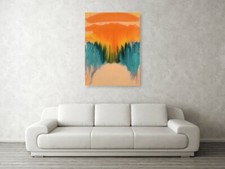 Abstrakt Fine Art Naive 01 100 x 75 PopArt/Malerei/Leinwanddruck/Bild/Loft/XXL