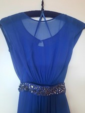 Coast Abendkleid, lang,  Royal Blue, Gr. 32(34), Neuwertig 