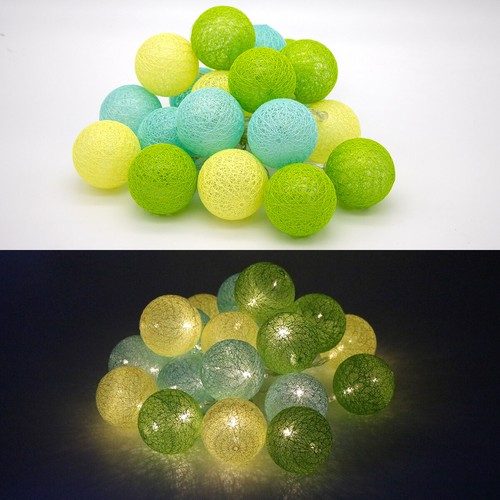 Led lichterkette 6cm kugeln - led,