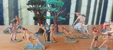 16 Zinnfiguren Flachfiguren FKM handbemalt Sammler Erotik erotisch Antik selten 