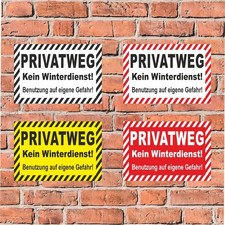 Schild Kein Winterdienst