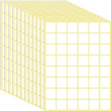 Klebeetiketten, Papier, quadratisch, 25x25mm, Selbstklebend, Organisation