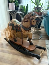 Altes Holzpferd Schaukelpferd Holz  Karussellpferd  83 cm  Rarität Antik Vintage