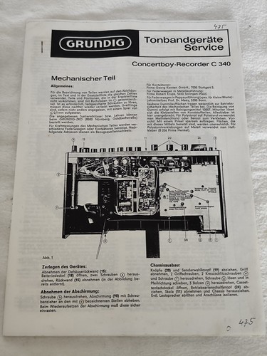 Aus einer auflösung grundig - einer,
