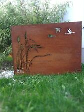 Edelrost Garten Sichtschutzwand Gartenzubehör Sichtschutz L100H75cm 032005