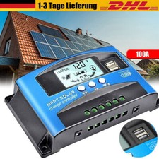 Solar Laderegler 100A 60A 30A MPPT Solar Photovoltaik Laderegler Daul USB 12/24V