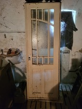 Alte Antike doppelte Zimmertür Schiebetür Holztür Landhaus