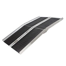 Wiltec Rollstuhlrampe 2x faltbar 303cm 270kg rutschfest Rollirampe Alu Rollstuhl