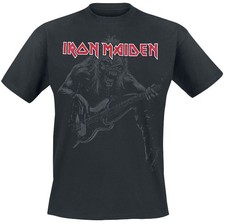 Iron Maiden T-Shirt Unisex Eddie Bass schwarz Band-Merch, Bands
