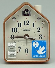 Seiko Quarz Wecker Kinderwecker braun Vogelgezwitscher Piepton