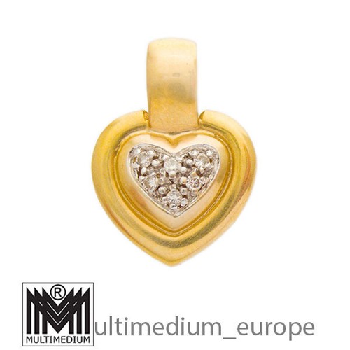 585 gelbgold diamant herz - gelbgold,