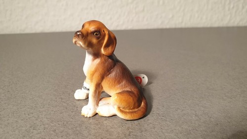 Schleich beagle mit fähnchen - beagle,