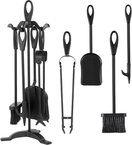 Kaminbesteck set teilig - kaminbesteck,