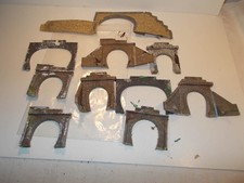 9 Tunnelportale für 1 und 2 gleisige Streckenführung, mit starken Einbauresten