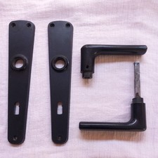 DDR Bakelit Türbeschlag, Türgarnitur , Türgriff, Drückergarnitur VEB Ostalgie