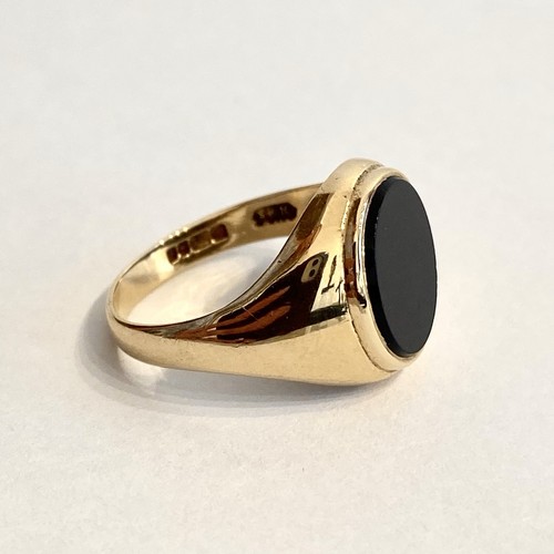 Onyx ring gold siegelring - ring,