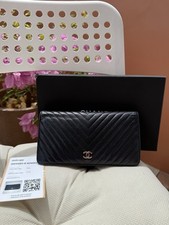 Chanel Chevron Long Wallet
