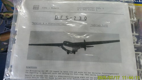 Huma dfs 230 lastensegler - huma, dfs-230