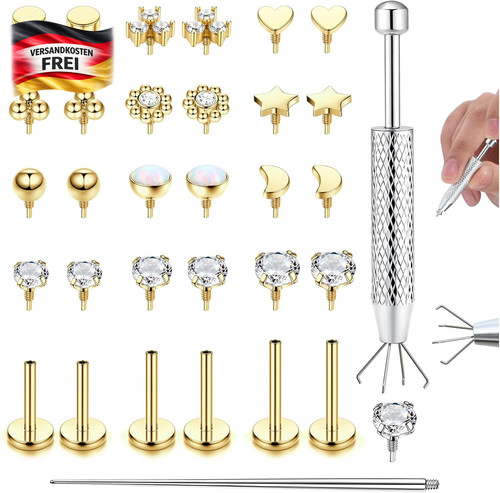 Piercing ohr nasen helix conch - nasen,